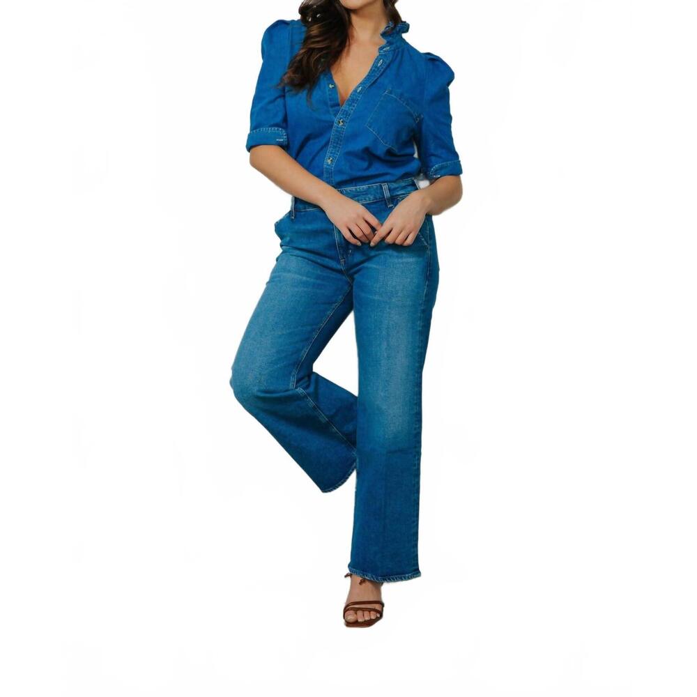 NEW SHOP KMJ bontina button-up in denim